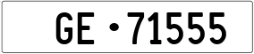 Trailer License Plate
